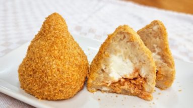 Coxinha SEM FRITURA, SEM FARINHA e RECHEIO INCRÍVEL! Fácil, Rápida, Barata, Deliciosa e Saudável