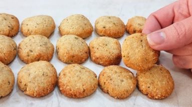 ZERO CARBOIDRATOS! Biscoitinhos Salgados para Lanche - Fácil, Rápido e Barato (Low Carb e Sem Trigo)