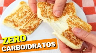 ZERO CARBOIDRATOS! Delícia LIBERADA com 3 INGREDIENTES - Lanche e Café da Manhã! (Sem Trigo e Ovo)