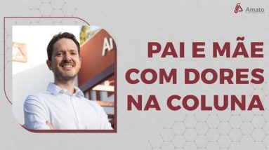 Pai e mãe com dores na coluna