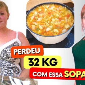 SOPA EMAGRECEDORA - Ela PERDEU 32 kg com ela! Poucas Calorias e Carboidratos, Fácil e Low Carb