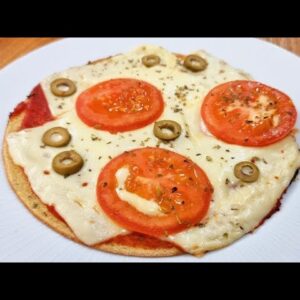 Pizza de Frigideira RÁPIDA, SAUDÁVEL e DELICIOSA - Fácil, SEM TRIGO, Barata e Poucas Calorias