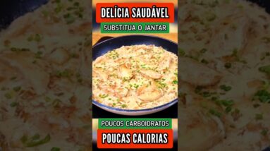 JANTAR FÁCIL, DELICIOSO e POUCAS CALORIAS - Parece de Restaurante! (Poucos Carboidratos)