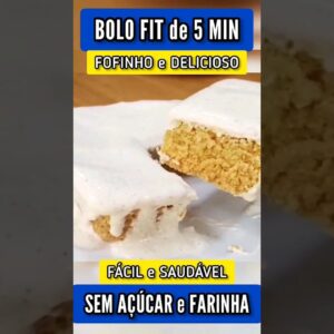 BOLO DE 5 MINUTOS - SEM TRIGO e SEM AÇÚCAR - Fácil, Fofinho e Delicioso!