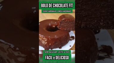 SEM FARINHA e MOLHADINHO! Delícia Fácil, SEM AÇÚCAR, LEITE E OVO - Menos Calorias!