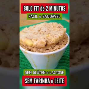 BOLO de 2 MINUTOS Delicioso - SEM FARINHA, AÇÚCAR e LEITE - Fofinho, Fácil e Rápido