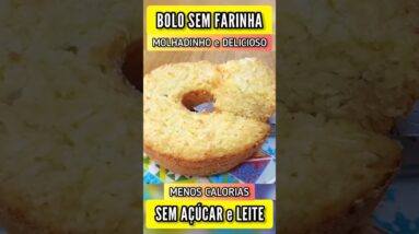 Bolo Delicioso SEM FARINHA, AÇÚCAR e LEITE! Fácil, Menos Calorias, Molhadinho e Saudável