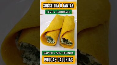 SUBSTITUA O JANTAR - FÁCIL, LEVE e MARAVILHOSO na frigideira! (Poucas Calorias e Carboidratos)