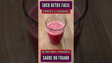 Suco DETOX Fácil para DESINFLAMAR e EMAGRECER - Ótimo para o FÍGADO!