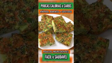 SUBSTITUA O JANTAR! Fácil, Gostoso e Saudável com Poucas Calorias e Carboidratos (Sem Trigo e Leite)