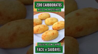 ZERO CARBOIDRATOS, FÁCIL e SAUDÁVEL! Pãozinho Rico em Proteínas e Sem Trigo - Delicioso e Low Carb