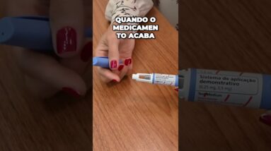 Verifique a transparência do medicamento e prepare a caneta para uso